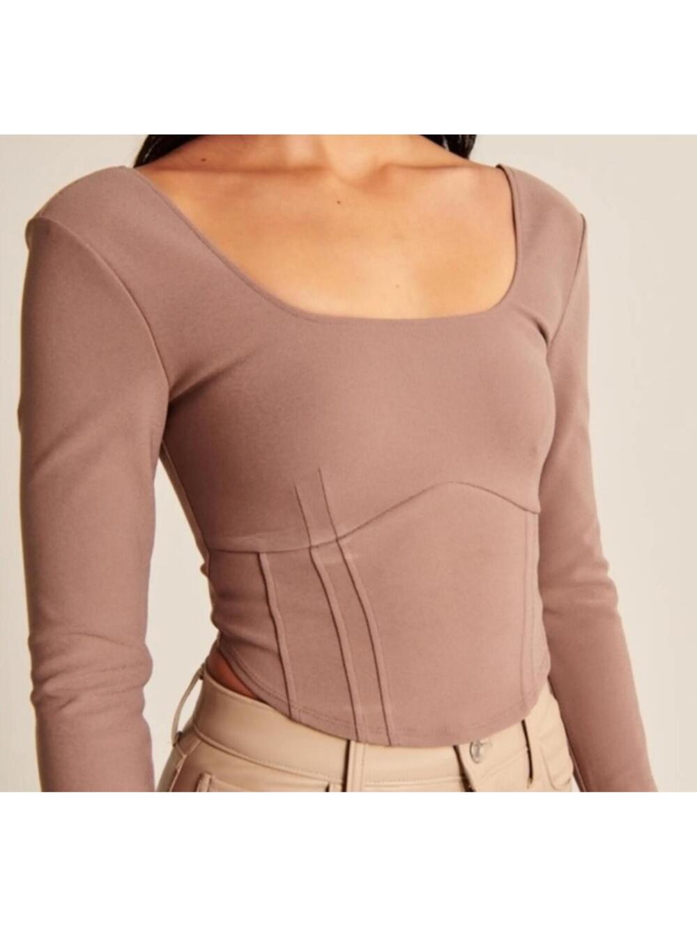 Abercrombie & Fitch Soft AF Collection Brown Contour Body Suit - Women's M
